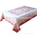 Cheap All-in -one transparent printing special emboss pvc table cloth/plastic vinyl table cloth